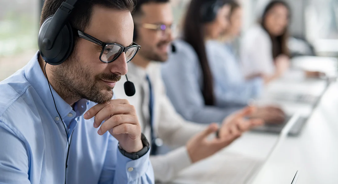 Support team reviewing payment setup details