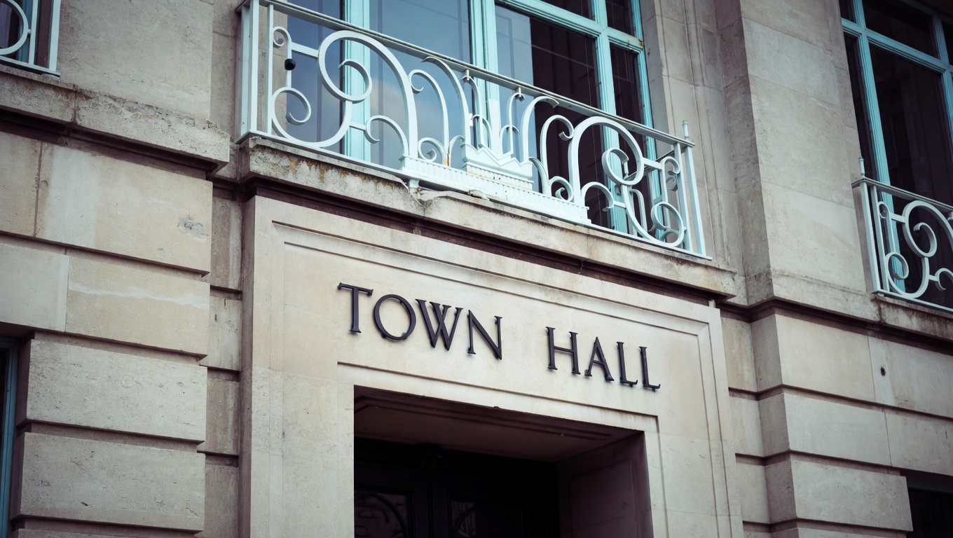 Town hall building exterior